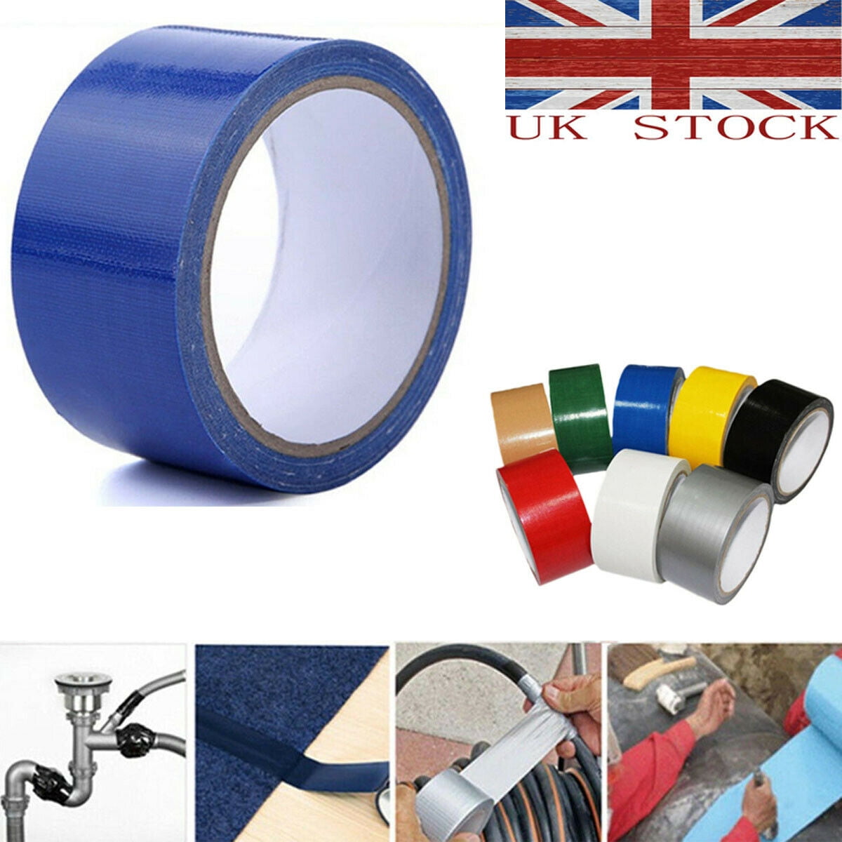 One Side Duty Repair Cloth Duct Tape Strong Adhesive Gauze Fiber Carpet