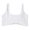 White, variant on Sngxgn Sports Bras for Women Medium Support Padded Bra Seamless Women's Sports Wireless Bra(Khaki,M)