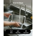 thumbnail image 6 of KFFKFF 2 Pack Stainless Steel Steam Table Pans with Lids, 1/2 Size, 6-Inch Depth, Anti-Jam Design, Reusable Catering and Storage Solution for Home, Events, Restaurants, and Buffets, 6 of 9