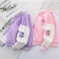 thumbnail image 2 of Children's Kuromi My Melody Autumn Baseball Jacket Sanrio Middle and Large Children Cartoon Kawaii Cotton Sports Warm Jacket, 2 of 4