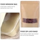thumbnail image 5 of 50 unids Papel Kraft Stand Up Bags Válvula reutilizable Bagwindow Alimentos Bolsas de sellado de té, 5 of 7