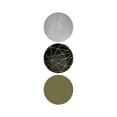 thumbnail image 2 of Urban Epiphany 19x24 Black Ornate Wood Framed with Double Matting Museum Art Print Titled - Olive Black Gold Geo 4, 2 of 4