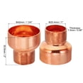 thumbnail image 2 of Uxcell Reductor de Cobre de 1 3/4" a 1" ID, Acoplamiento de Reducción de Cobre, Conector de Tubo de Presión, 2 of 5