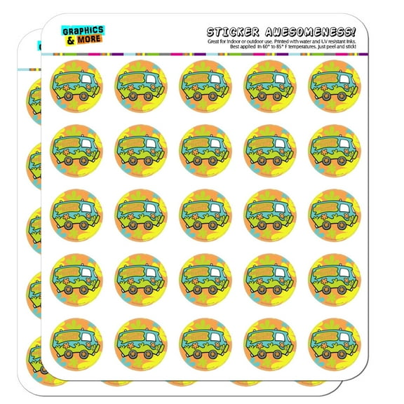 Scooby-Doo The Mystery Machine Planner Calendar Scrapbooking Crafting Stickers