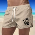 thumbnail image 2 of Kcolen Swim Trunks Men 5 Inch Soild Color Hawaiian Shorts Light Upf Bathing Suit Swim Trunks Men Summer Beach Comfy Men Swim Brief, 2 of 4