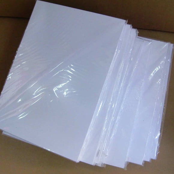 UPOUART 50Pcs White A4 Photo Paper Double Side Glossy Coated Picture Paper for Home Office