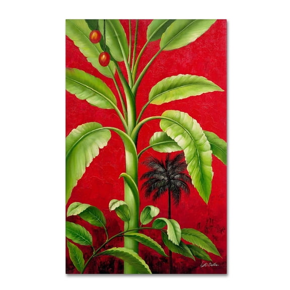 Trademark Fine Art "Tropical Palm II" Canvas Art by Victor Giton