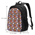 thumbnail image 5 of Pofeuu Pumpkin And Flying Bat1 Print Storage Laptop Backpack with USB Charging Port[Water Resistant] College Computer Bookbag Fits, 5 of 7