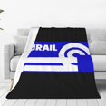 thumbnail image 1 of Manta polar Conrail, manta súper suave y acogedora, manta de franela ligera, suave y cómoda, mantas de felpa cálidas para sofá, cama, 1 of 5