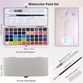 thumbnail image 2 of Watercolor Paint Set,50 Colors in Portable Box,Water Colors Paint Adult Set with Watercolor Brushes,Water Color Set for Beginners & Professionals, Perfect Travel Watercolor Set for Artists, 2 of 8