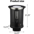 thumbnail image 2 of 80 Cups Coffee Urn, 12L/3.2 Gallon Double Wall Commerical Coffee Maker, Stainless Steel Hot Water Urn, Large Coffee Maker for Buffet Catering, meeting, wedding, 2 of 5
