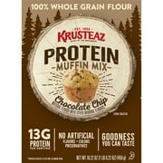 Krusteaz Protein Chocolate Chip Muffin Mix, 16.22 oz Box