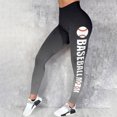 thumbnail image 1 of WILLBEST Leggings de Yoga Informales Para Mujer, Pantalones de Entrenamiento Deportivo de Cintura Alta, Elásticos, Cómodos, Con Estampado de Béisbol, Para Correr y Gimnasio Mediana, 1 of 3