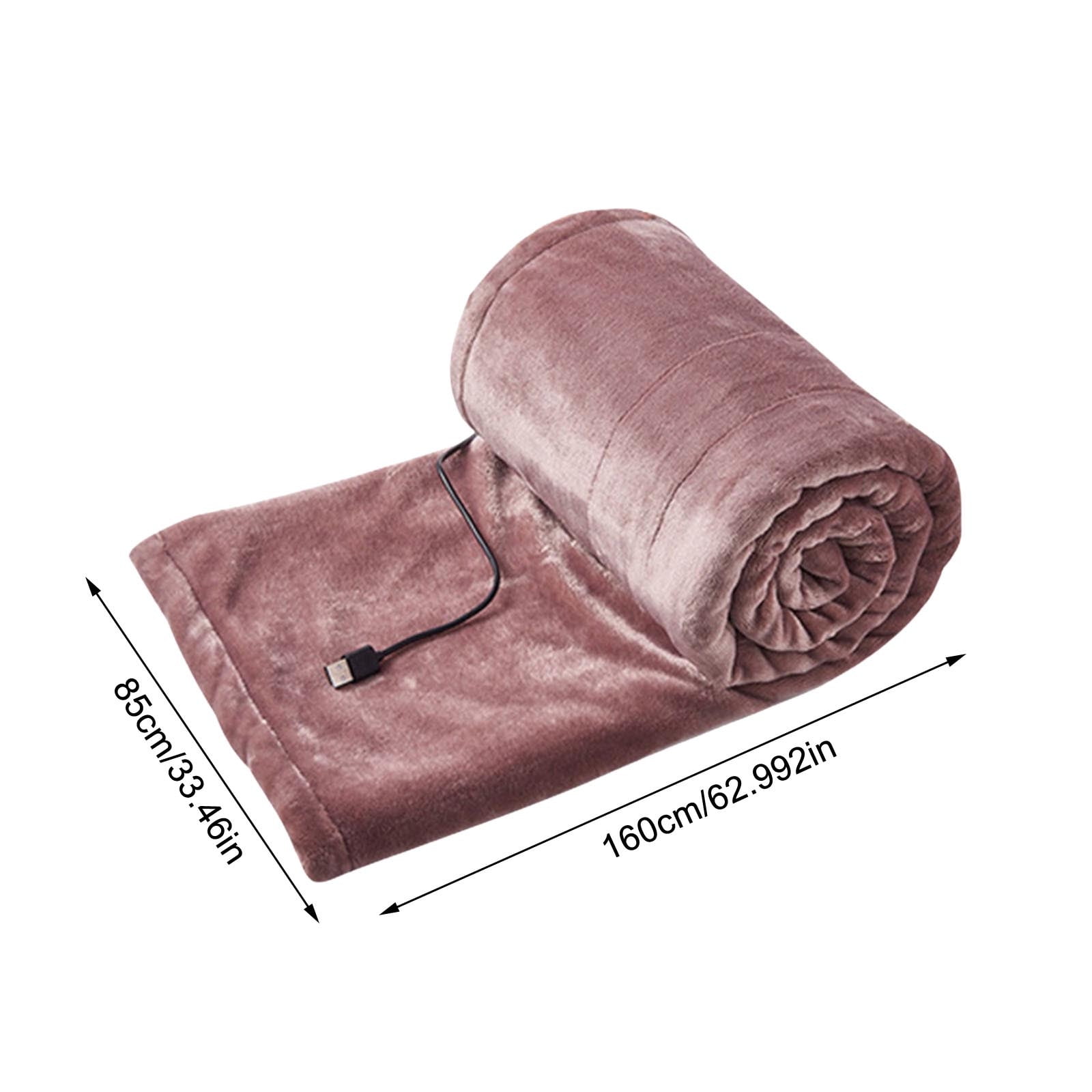 Heated Blanket for Camping, InsCrazy USB Flannel Blanket Heating Low Voltage Mattress Non Leakage Blanket Third Gear Temperature Regulation 160x85cm