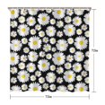 thumbnail image 5 of Waterproof Cute Daisy Shower Curtain 72x72 Inch Boho Style Polyester Unique Shower Curtain for Bathroom Hotel Home Decor with 12 Plastic Hooks, 5 of 5