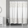 thumbnail image 2 of Creative Products Beige Vine Border 71x74 Shower Curtain, 2 of 7