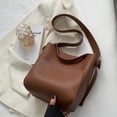 thumbnail image 5 of Bolso bandolera para mujer, bolso de hombro, bolso de piel, espacioso, tipo hobo, para mujer, bolsos bandolera de moda, bolsos de mano, bolso tipo cubo, cartera, bolso de viaje, bolso de, 5 of 5