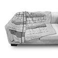 thumbnail image 3 of Geology Soft Flannel Fleece Throw Blanket, Rock Formation Theme Greyscale Illustration Sketchy Style Pattern of Earth, Cozy Plush for Indoor and Outdoor Use, 70" x 90", Grey and White, by Ambesonne, 3 of 6
