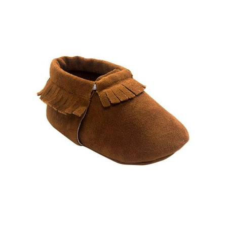 

Baby Tassel Suede Leather Candy Color Shoes