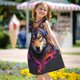 thumbnail image 5 of Balery Colorful Wolf Head Camisón de princesa para niñas, pijama de algodón con mangas abullonadas, suave y bonito.-XX-Large, 5 of 6
