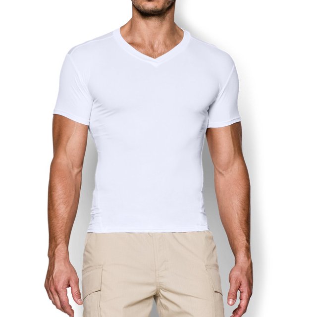 Camiseta Under Armour Tactical HeatGear Compression con cuello en V
