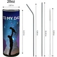 thumbnail image 2 of Best Gifts For Dad From Son - To My Dad From Your Little Son - Birthday, Christmas, Father''s Day Gift - 20 Oz Coffee Mug Thermos Tumbler With 2 Straws and 1 Brush Packaged With Color Box, 2 of 6