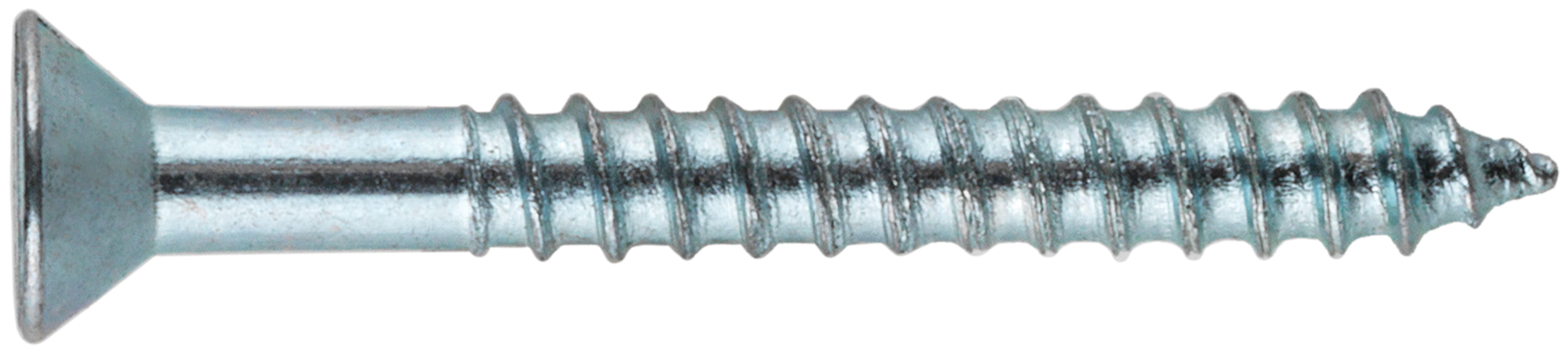 Hillman Wood Screws, #6 x 1-1/4", Steel, Zinc, Flat Phillips, Silver, 10 pack