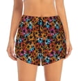 thumbnail image 4 of Lsque Daisies Flowers Printed Women's Running Shorts with Liner Pockets,Elastic Quick Dry Workout Athletic Gym Yoga Shorts,Womens High Waist Shorts-X-Large, 4 of 9