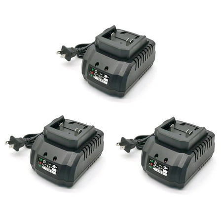 

3X Lithium Battery Charger for 18V 21V Battery for Cordless Drill Angle Grinder Electric Blower Tools US Plug