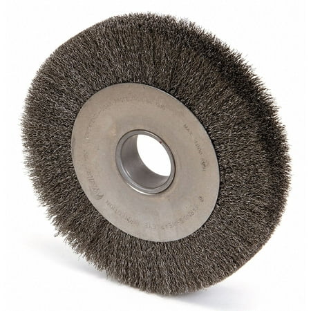 UPC: 0012382032005 | Weiler Wide-Face Crimped Wire Wheel  10 in Dia. x 1 5/8 in W  0.014 in Steel  4 000 rpm