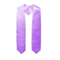 thumbnail image 2 of PMVFHDE Graduation Solid Color Academic Stole for Advanced Studies, 150cm Long Sash for Graduation Events, Traditional Scholastic Scarf for Graduates Purple, 2 of 5