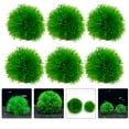 thumbnail image 3 of Shisuyan 6Pcs Floating Aquatic Plants For Fish Tank Plastic Green Decor, 3 of 8