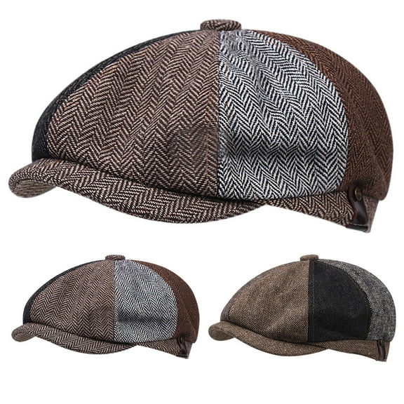 Cheers.US Mens Women Newsboy Caps Beret Hats Ivy Hat Flat Cap Irish Cabbie Gatsby Cap Classic