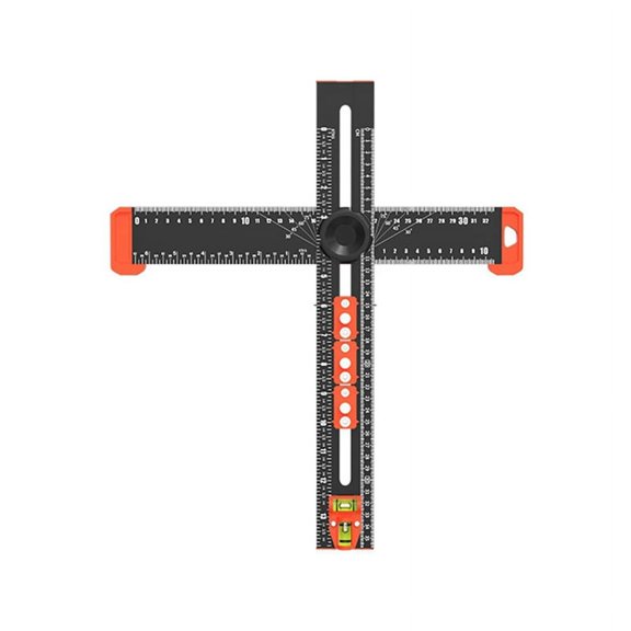 High Precision Angle Ruler Woodworking Scribe Drawing Marking Gauge Crossed-Cut T-Type Measuring Tools 35cm