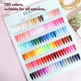 thumbnail image 2 of Set de esmaltes de uñas en gel FZANEST, 130 unidades, 15 ml, con capa base, 120 colores, 2 of 7