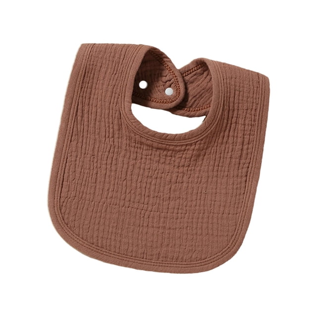 Baberos de muselina para bebé Baberos para baba de bebé Delantal para comer y beber Baberos Lavable a máquina Suave para bebés Recién nacidos de 0 a 4 Bermellón Baoblaze delantal babero