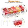thumbnail image 2 of Bandeja para condimentos ARSTPEOE, servidor refrigerado con bandejas y cucharas, 2 of 7