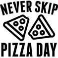 thumbnail image 2 of CafePress - Never Skip Pizza Day -  Round Wood Ornament 4", 2 of 2