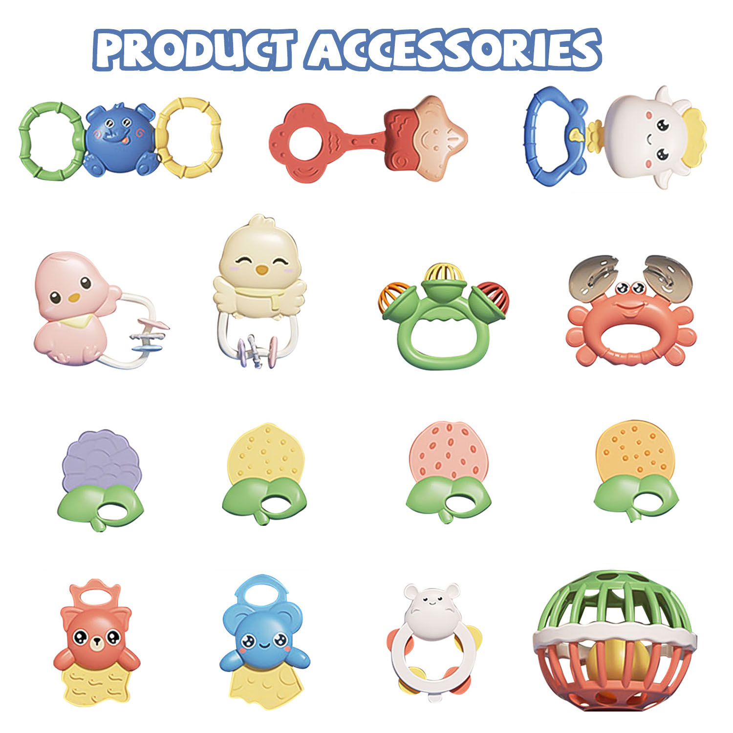Sytle-Carry 15-Piece Baby Rattle and Teether Set photo 6