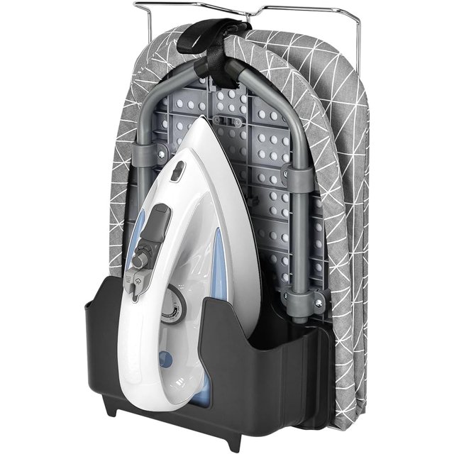Foldable Tabletop Ironing Board with Iron Holder Small Ironing Board with Iron Rest Portable Mini Ironing Board with Folding Feet for Home Laundry Rooms Travel Use and Dorms