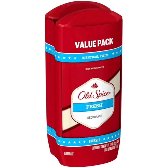 Old Spice High Endurance Deodorant Twin Pack, Fresh Scent 3 oz (Pack of 2)
