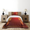 thumbnail image 4 of Ambesonne Dragon Quilted Bedspread Set 2 Pcs, Historic Creature, Twin Size, Orange Yellow, 4 of 5
