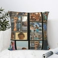 thumbnail image 3 of Rudy Pankow Square Hold Pillowcase with Hidden Zipper Custom Polyester Cushion Cover Suitable for Family Sofa, Bedroom, Living Room, Office, car Decoration 18"x18", 3 of 5