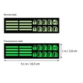 thumbnail image 2 of 4 hojas de pegatinas para botones de coche, pegatinas adhesivas fluorescentes que brillan para el coche, 2 of 7