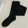thumbnail image 5 of MSJUHEG Thigh High Socks,Programmer Socks,Thigh High Compression Socks Women,Leg Warmers,Knee High Socks,Knitted Cotton Stocking Thigh Long Knee Socks Black One Size, 5 of 5