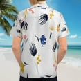 thumbnail image 6 of High Quality Hawaiian Shirts for Men Short Sleeve Aloha Beach Shirt Floral Summer Casual Button Down Shirts Blouses MZEMIO, 6 of 7