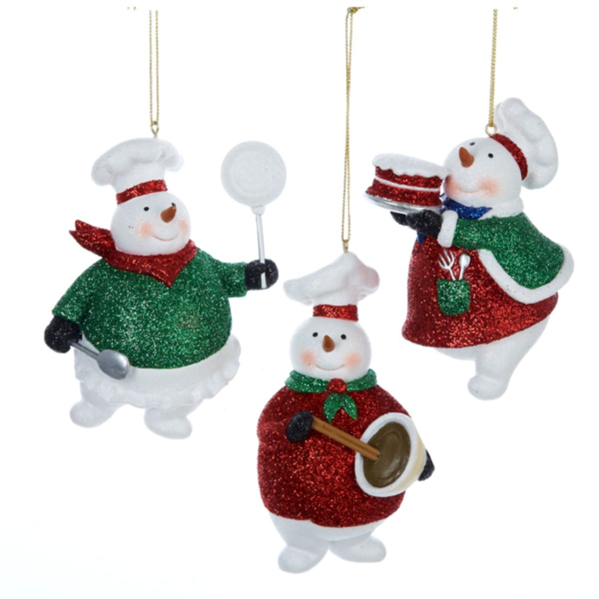 Club Pack of 12 Snowman Baker Christmas Ornaments 4.5"