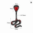 thumbnail image 6 of Racing Butterfly 1Pcs Bat Belly Button Piercing Jewelry Belly Ring Snake Piercing Navel Jewelry, 6 of 8