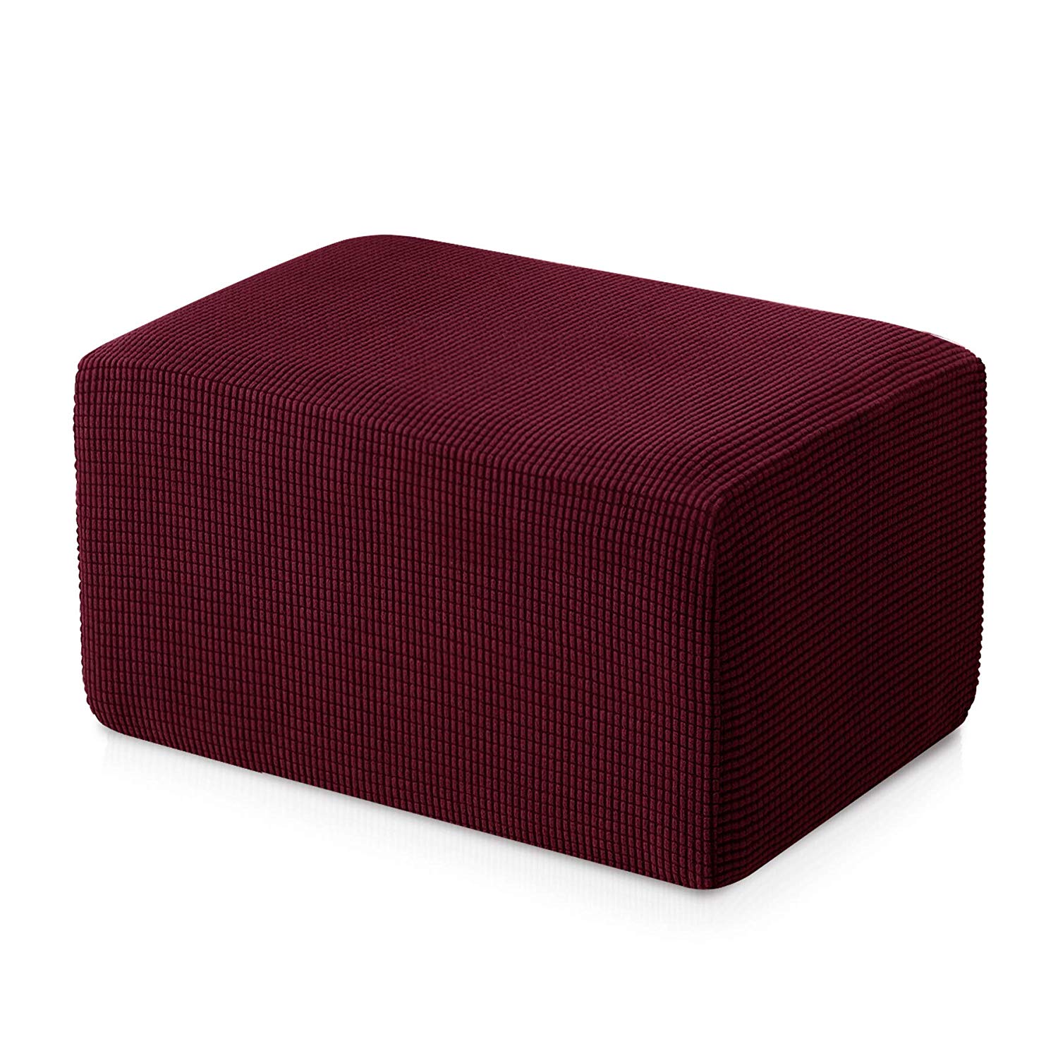 Subrtex Stretch Storage Ottoman Slipcover Protector Spandex Elastic