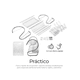 thumbnail image 3 of Escurridor De Cubiertos De Cocina Trastes Cromado Moderno, 3 of 4